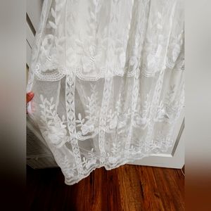 White boho maxi dress